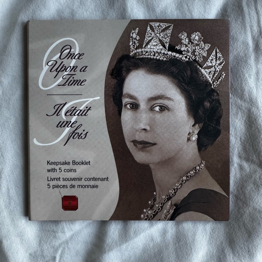 Once Upon a Time Keepsake Booklet with 50 cent Coins Queen Elizabeth Jubilee